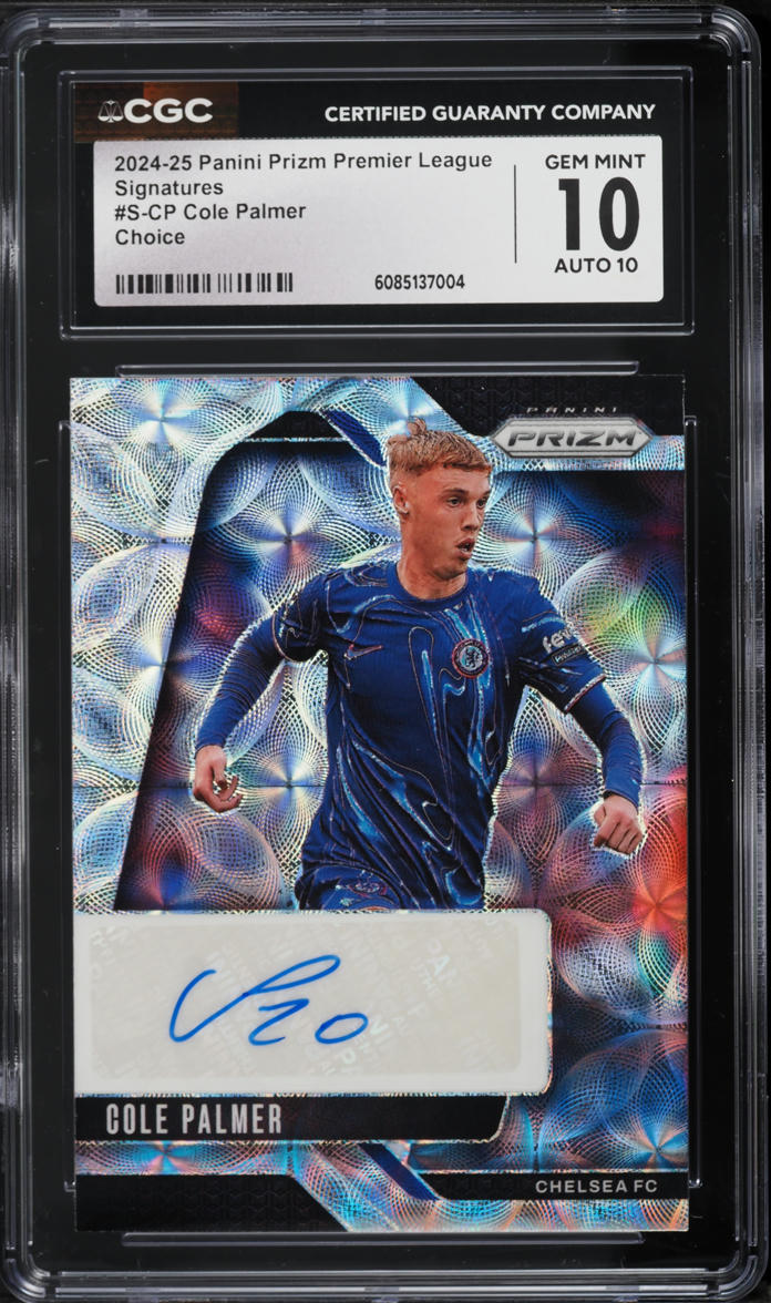 2024-25 Panini Prizm Premier League Signatures Choice Cole Palmer #S-CP CGC 10 GEM MINT