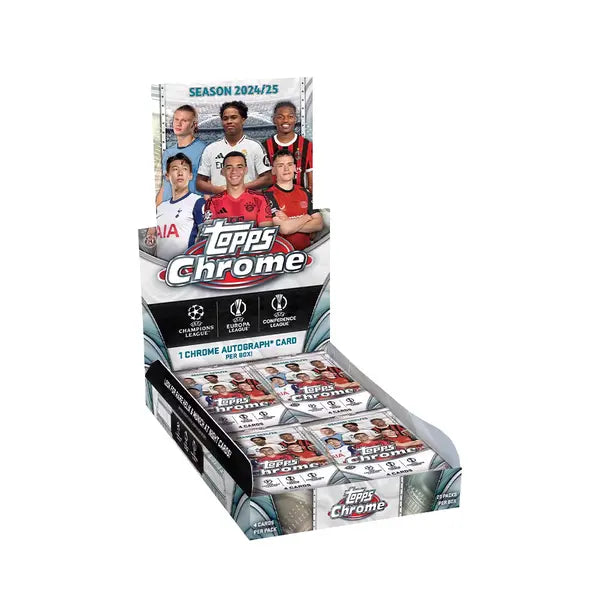 #Break 1 - 2024-25 Topps Chrome UEFA Club Competitions Soccer Hobby Box (Random Team)