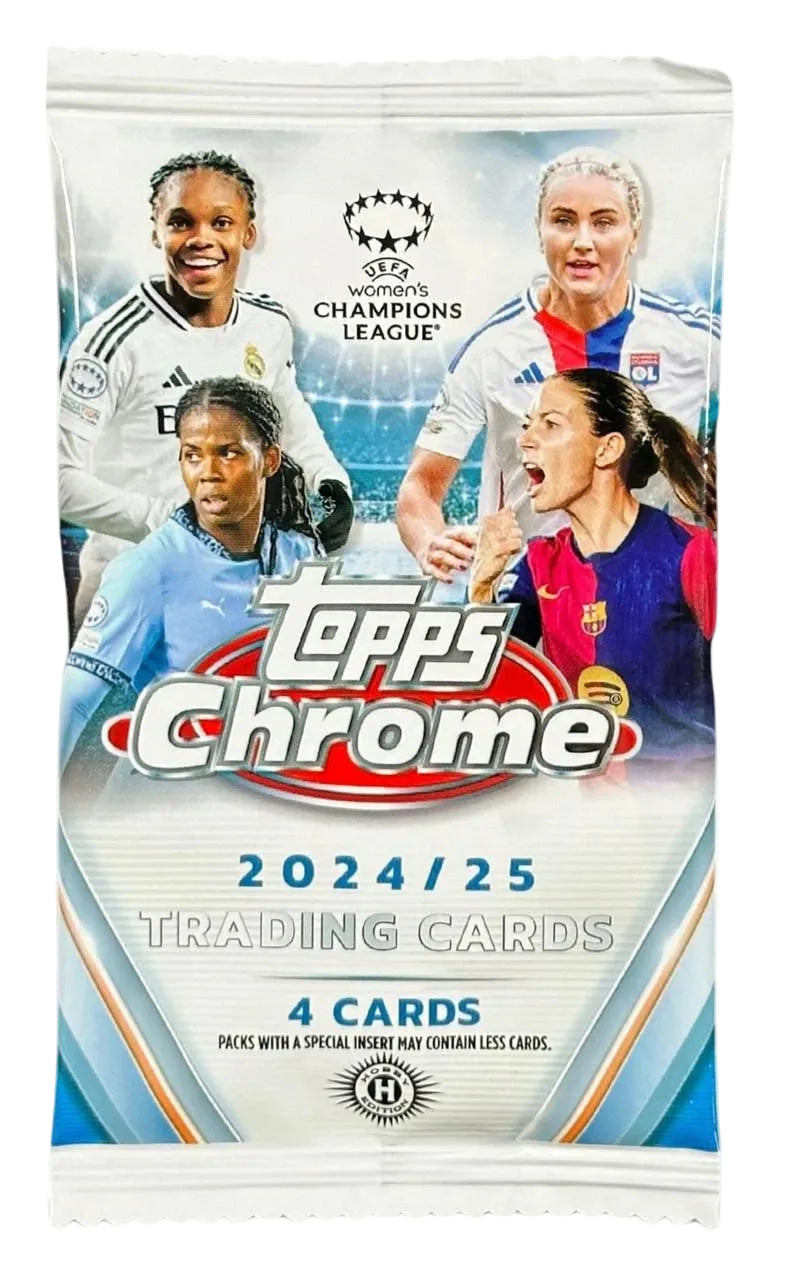 2024-25 Topps Chrome UEFA Women's Champions League Soccer Pack