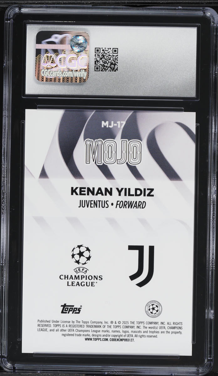 2024-25 Topps UEFA CC Mojo Kenan Yildiz #MJ-17 CGC 10 GEM MINT