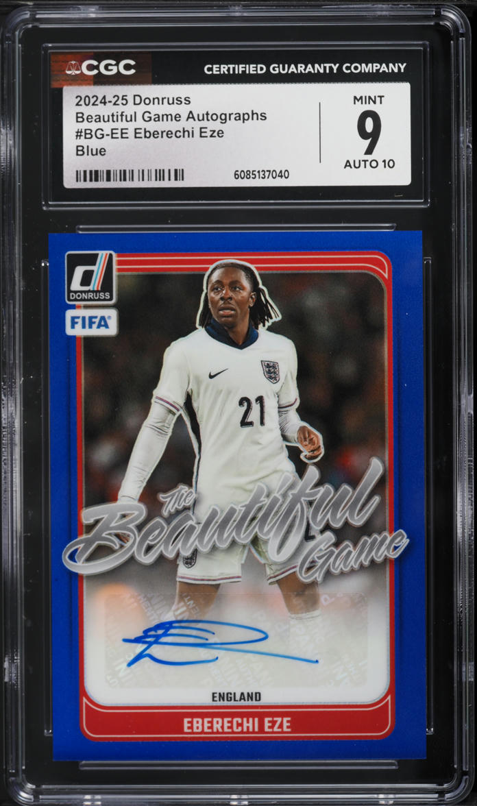 2024 Donruss Beautiful Game Blue Eberechi Eze AUTO /99 #BG-EE CGC 9 MINT