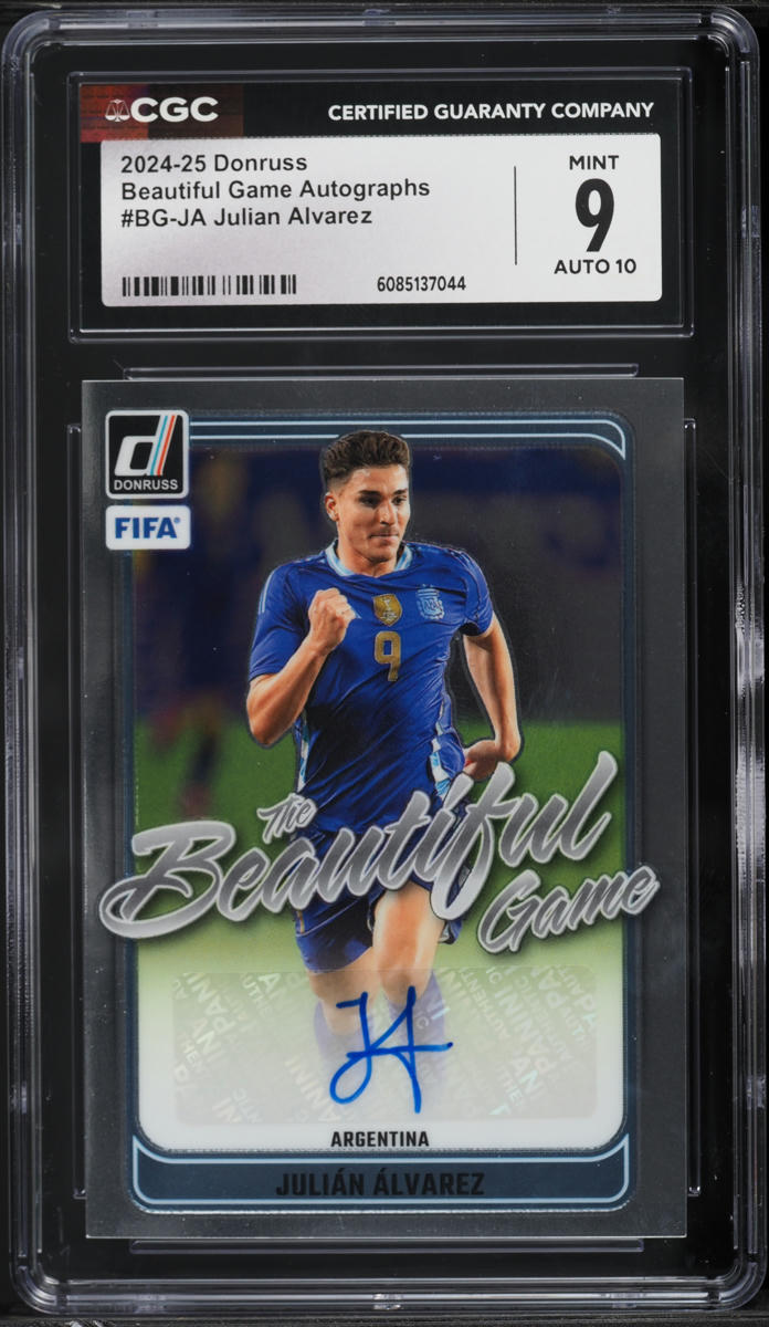 2024 Donruss Beautiful Game Julian Alvarez AUTO #BG-JA CGC 9 MINT