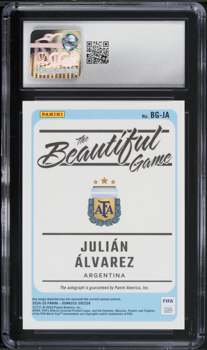 2024 Donruss Beautiful Game Julian Alvarez AUTO #BG-JA CGC 9 MINT