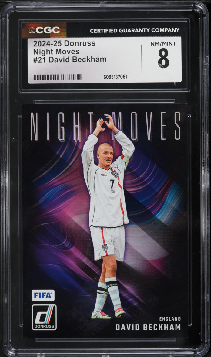 2024 Donruss Night Moves David Beckham #21 CGC 8 NM-MT