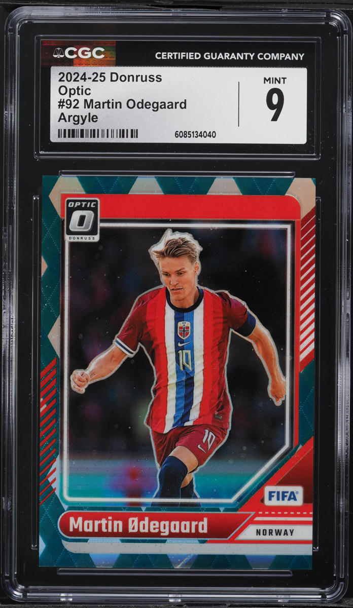 2024 Donruss Optic Argyle Martin Odegaard #92 CGC 9 MINT
