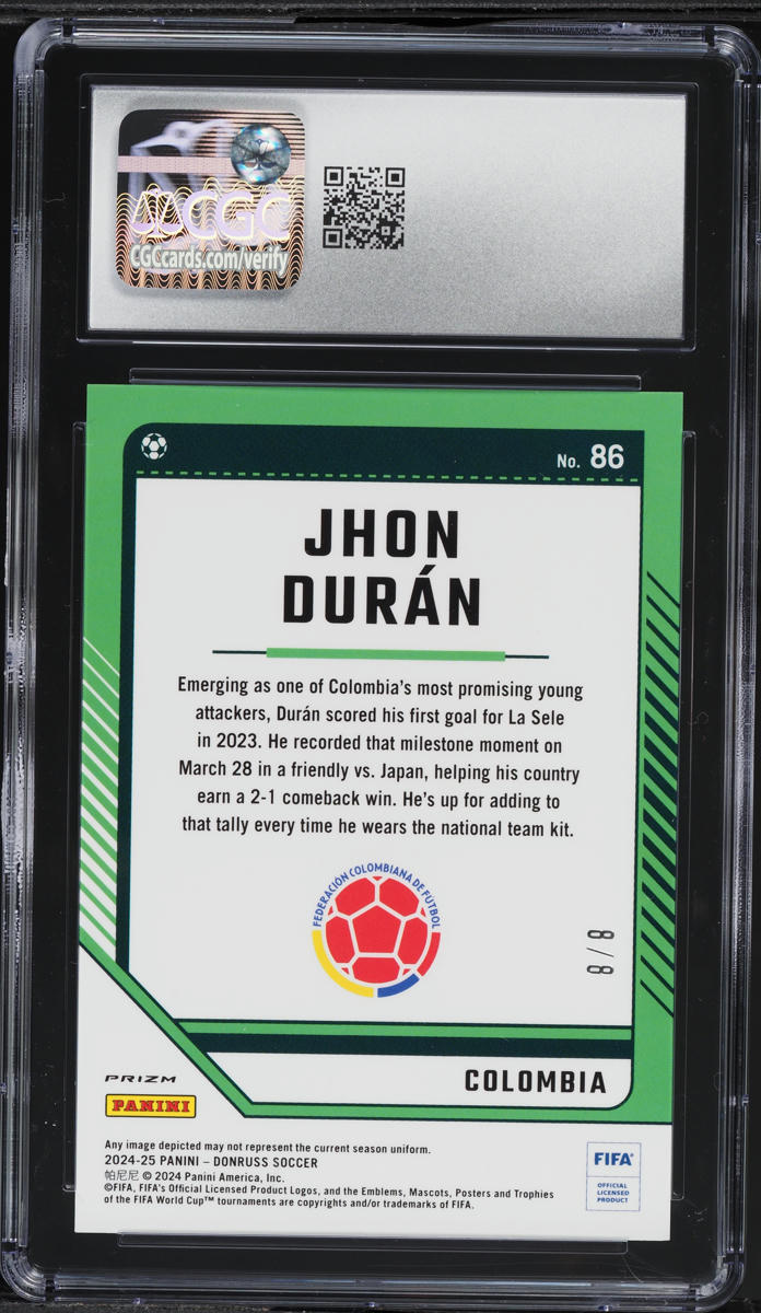 2024 Donruss Optic Dragon Scale Jhon Duran #86 CGC 10 GEM MINT