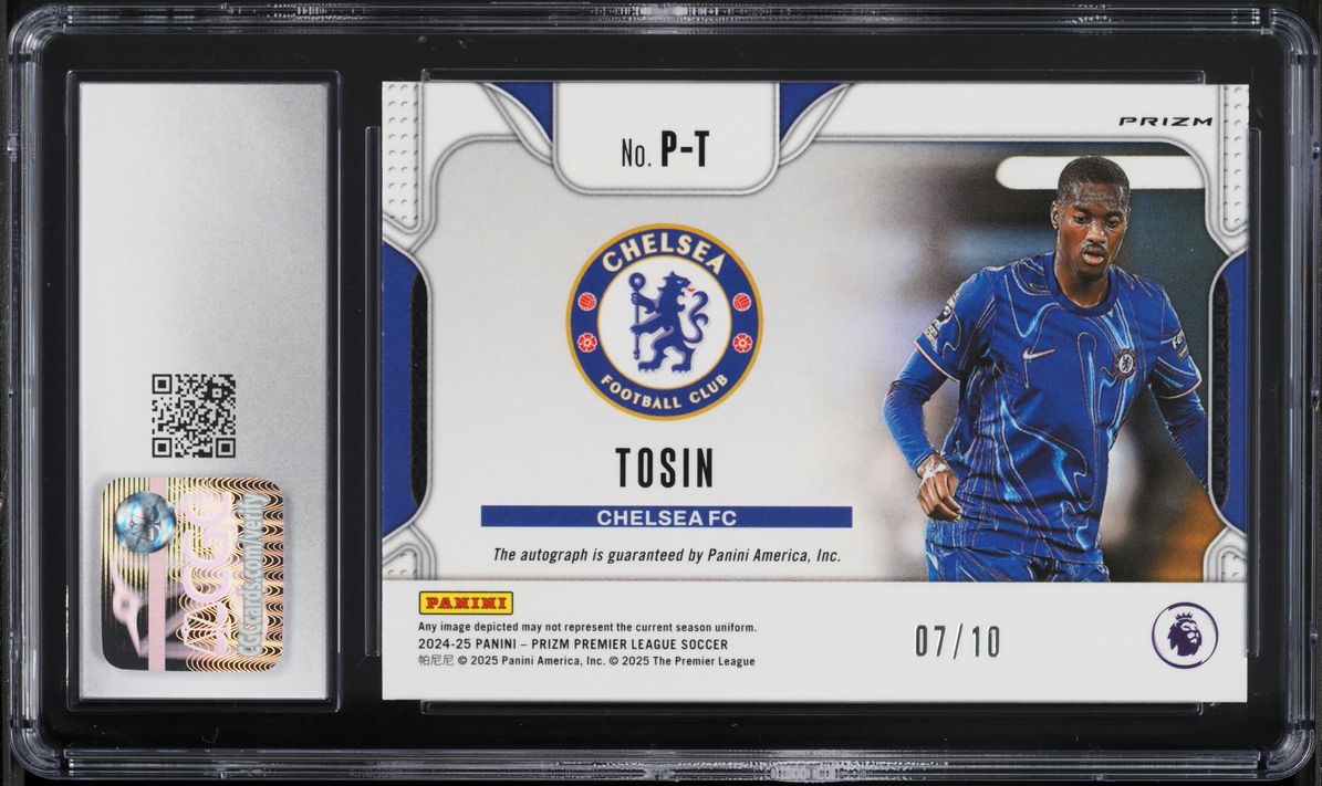 2024 Panini Prizm Premier League Penmanship Gold Tosin AUTO /10 #P-T CGC 10 GEM