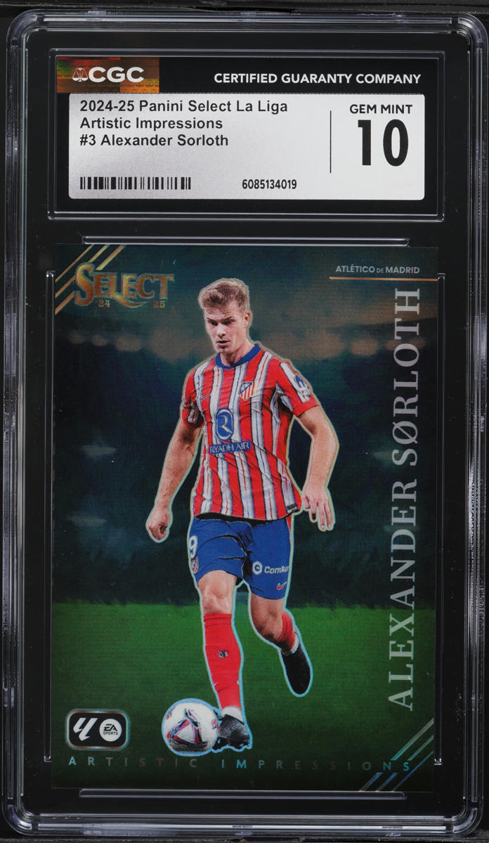 2024 Select La Liga Artistic Impressions Alexander Sorloth #3 CGC 10 GEM MINT