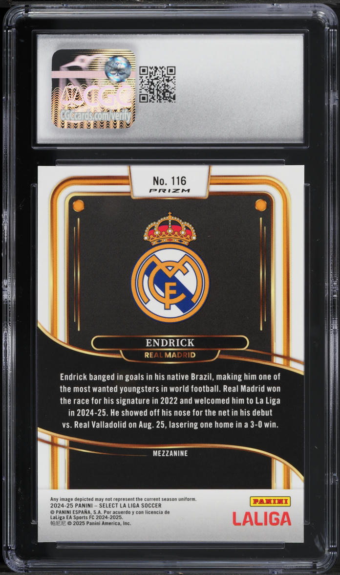 2024 Select La Liga Multi Color Endrick #116 CGC 8.5 NM-MT+
