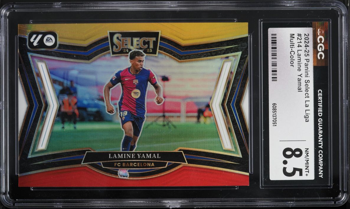 2024 Select La Liga Multi Color Lamine Yamal #214 CGC 8.5 NM-MT+