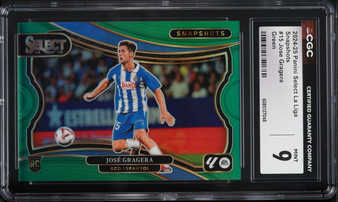 2024 Select La Liga Snapshots Green Jose Gragera ROOKIE /5 #15 CGC 9 MINT