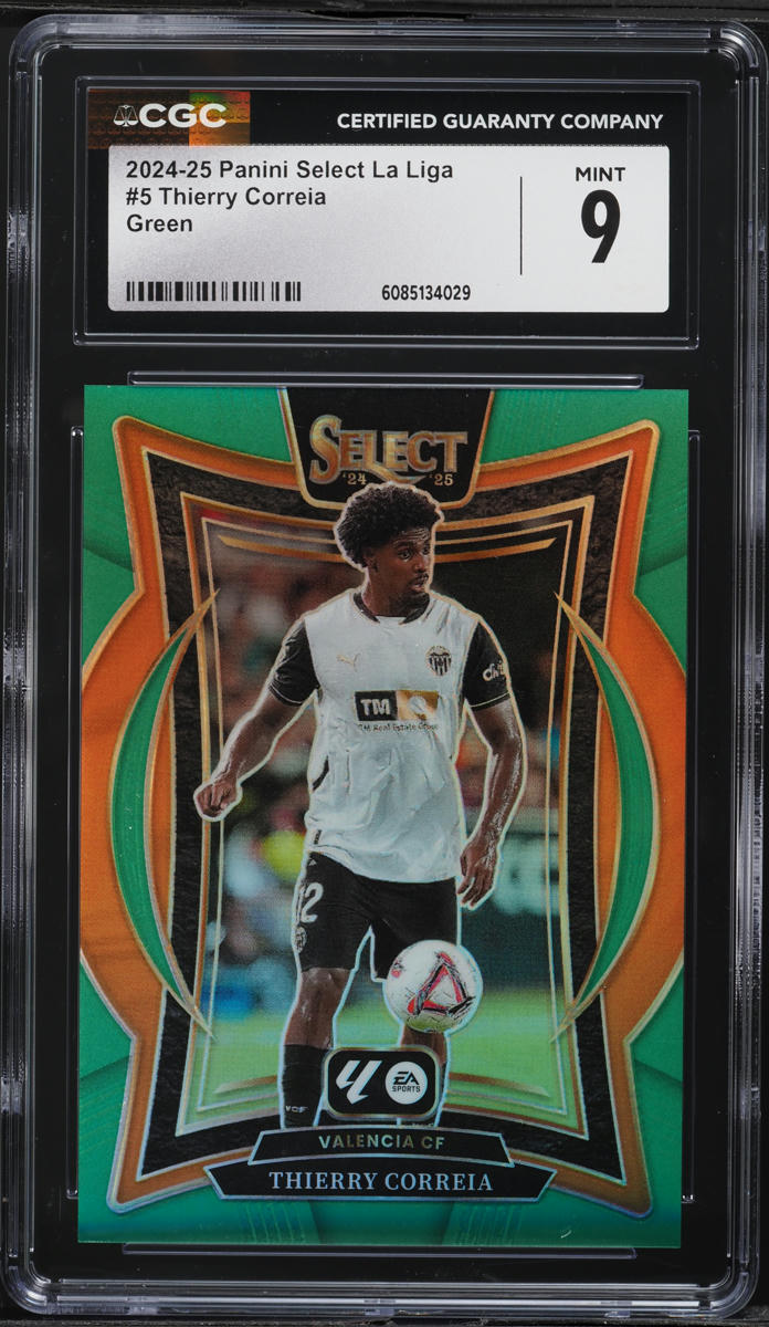 2024 Select Terrace La Liga Green Thierry Correia /5 #5 CGC 9 MINT