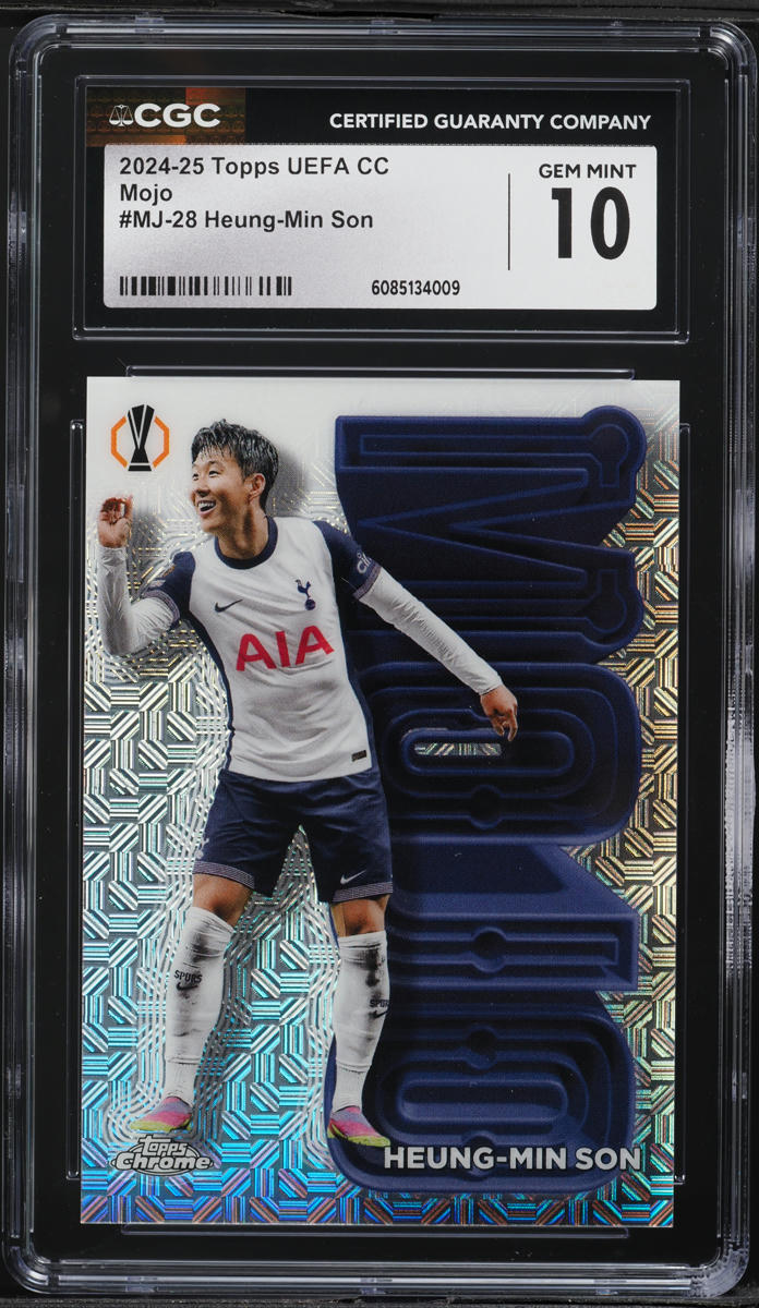 2024 Topps Chrome UEFA CC Mojo Heung-Min Son #MJ-28 CGC 10 GEM MINT