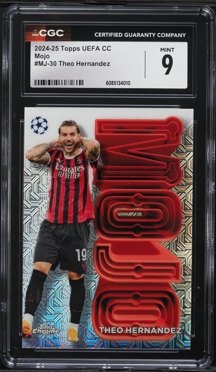 2024 Topps Chrome UEFA CC Mojo Theo Hernandez #MJ-30 CGC 9 MINT