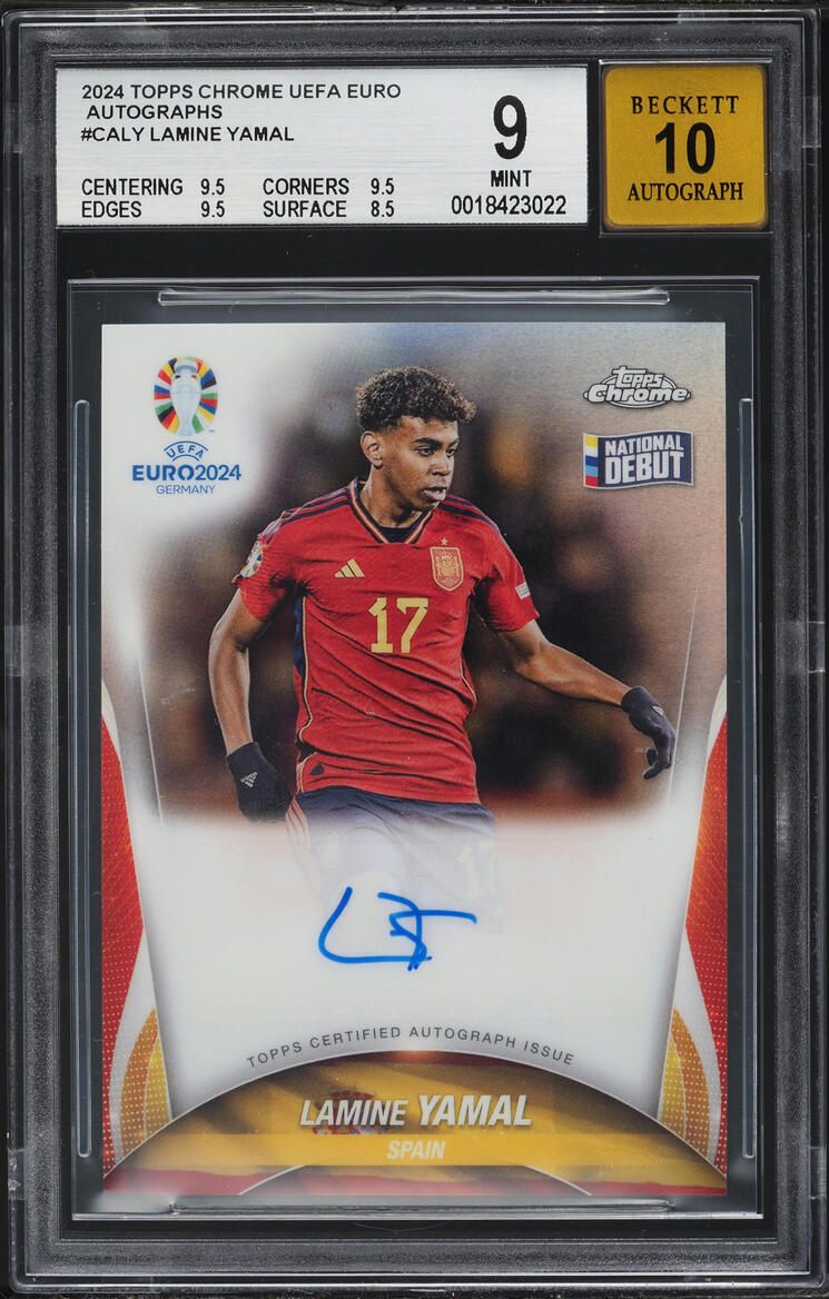 2024 Topps Chrome Uefa Euro AUTO Lamine Yamal #CALY