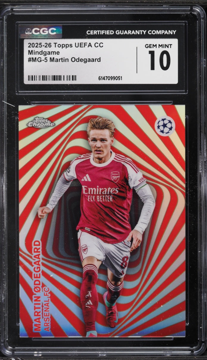 2025-26 Topps UEFA CC Mindgame Martin Odegaard #MG-5 CGC 10 GEM MINT (Case hit)