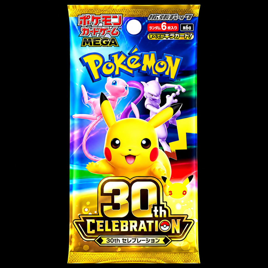 Pokémon 30th Celebration – Japansk Boosterpakke (MANDAGSLIVE 28.09)