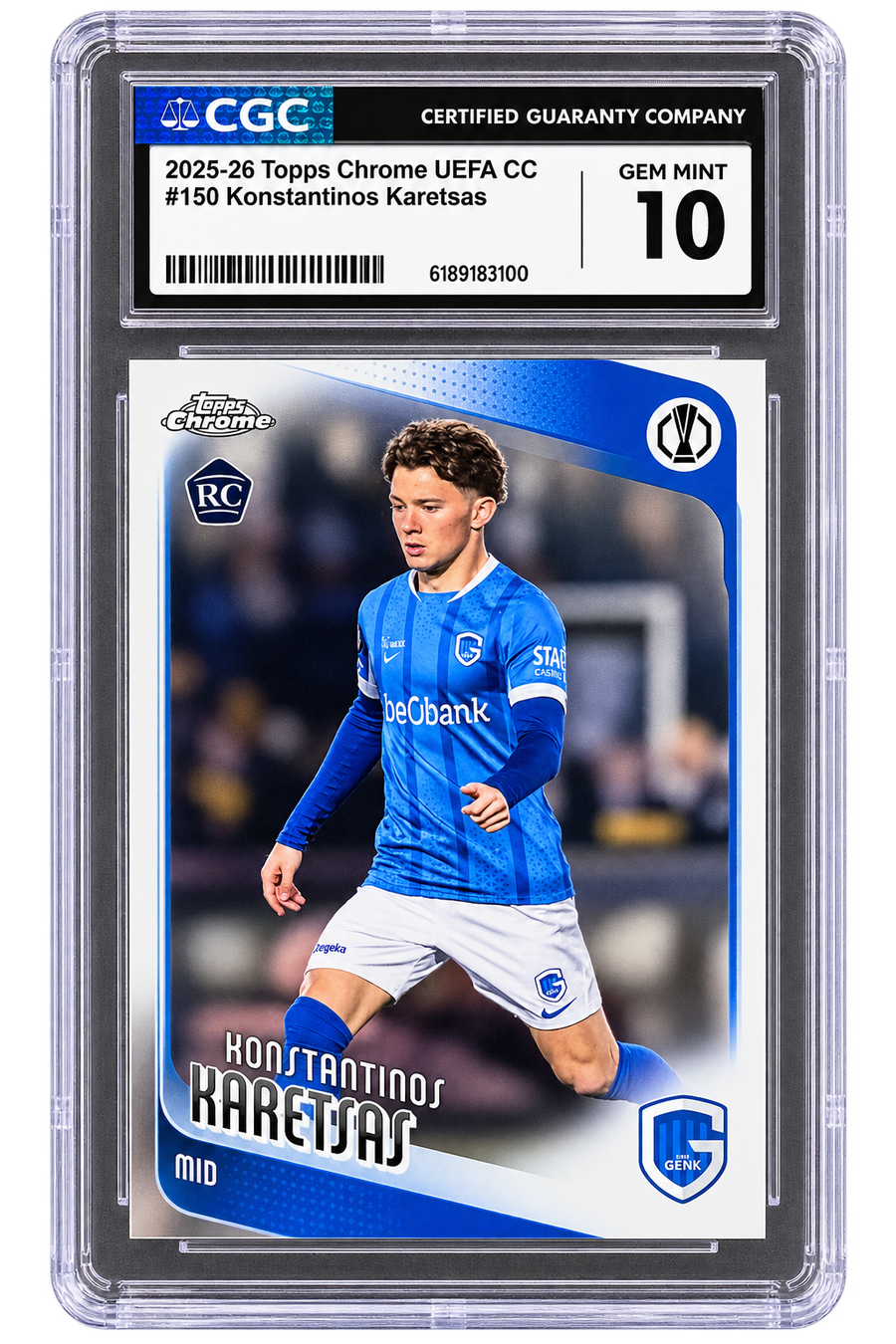 2025-26 Topps Chrome UEFA CC #150 Konstantinos Karetsas
