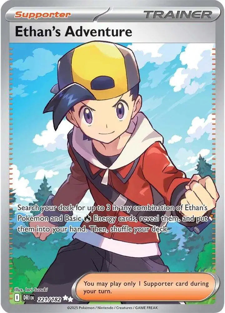Ethan's Adventure Pokemon • Ultra Rare • 221/182 Destined Rivals