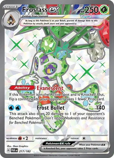 Froslass ex Pokemon • Ultra Rare • 217/182 Paradox Rift