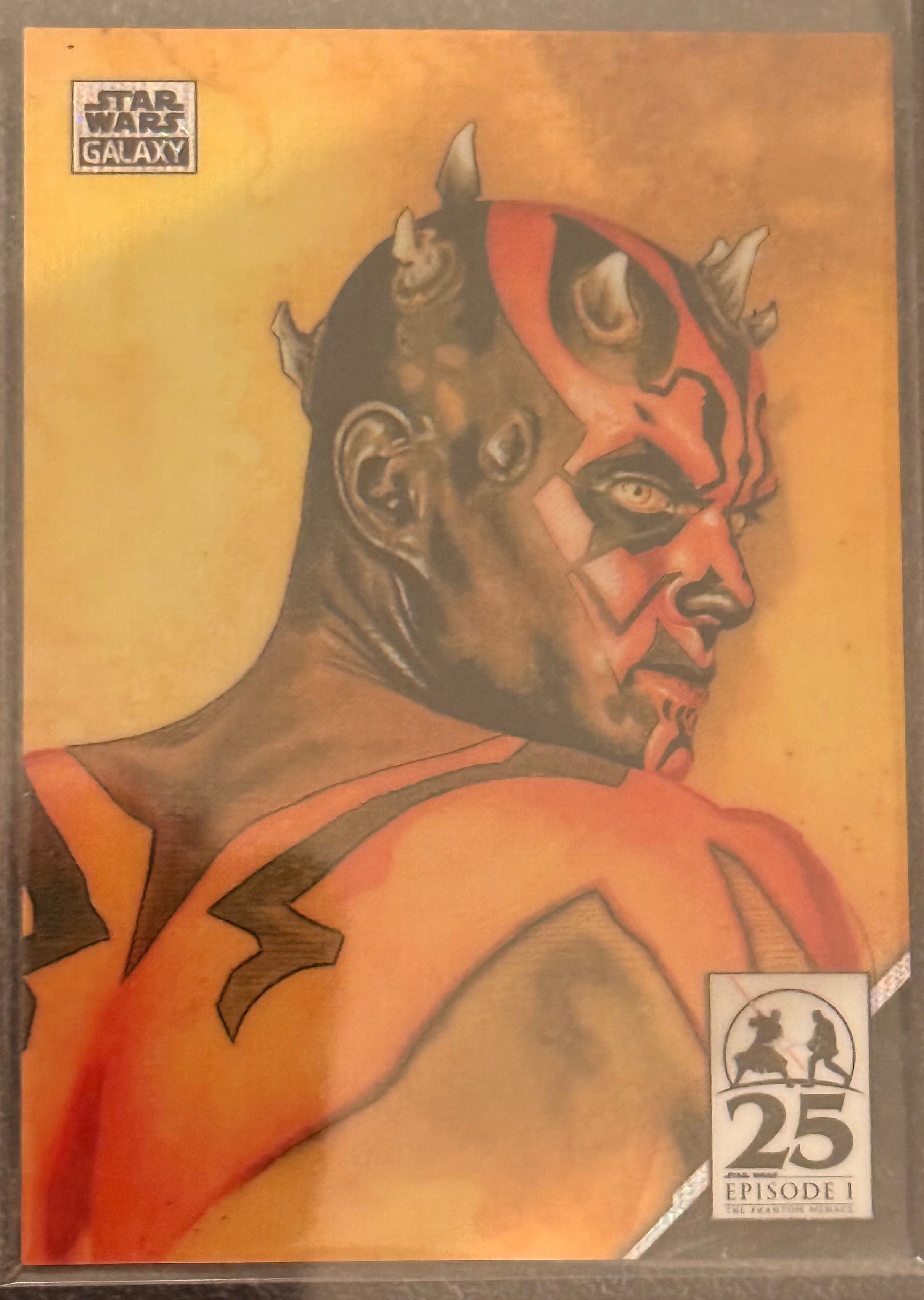 2024 Topps Chrome Galaxy Star Wars #AM-5 A Mystery Named Darth Maul Wave 47/99