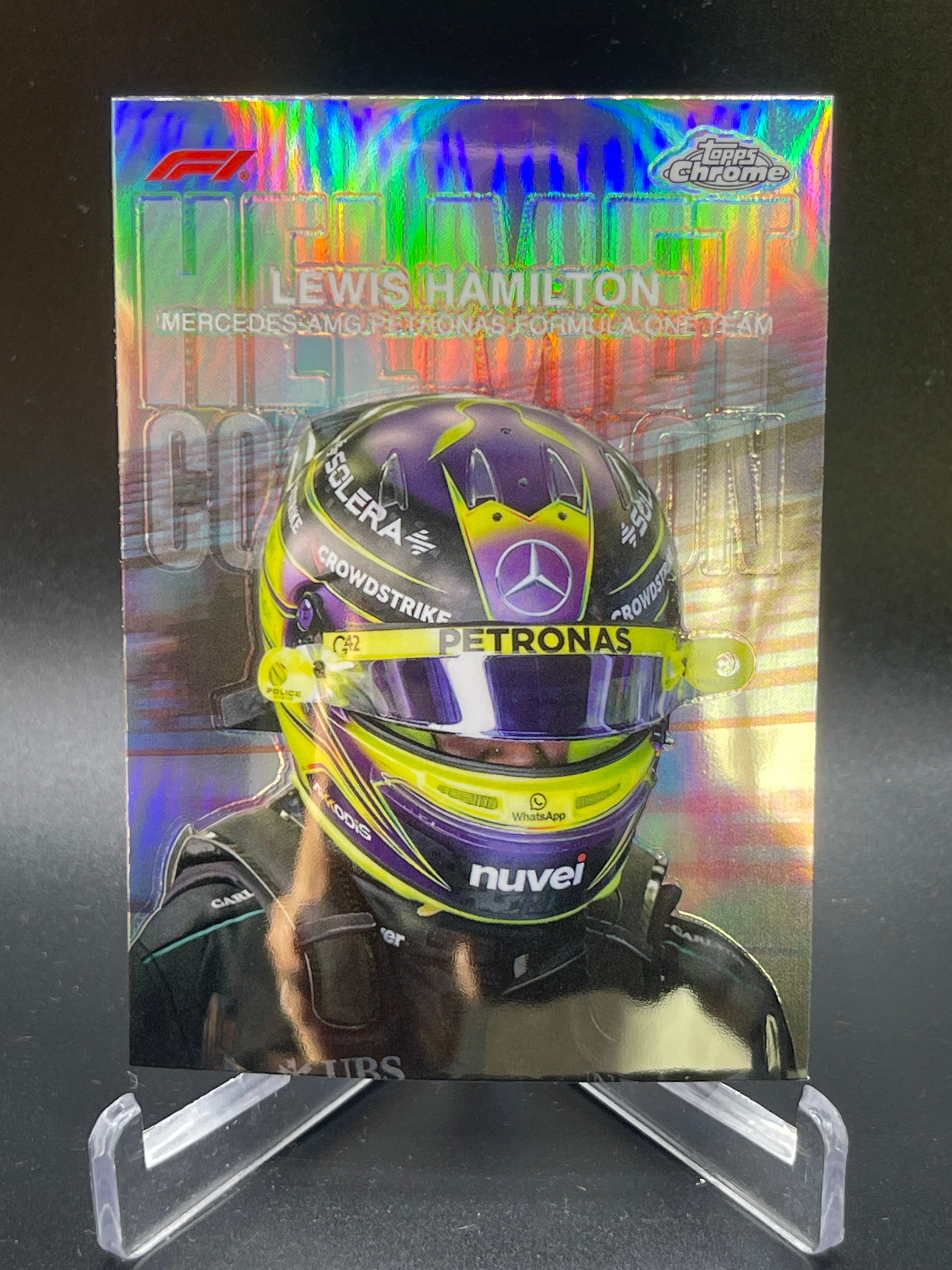 F1 Topps Chrome 2024 Lewis Hamilton Helmet HC-06