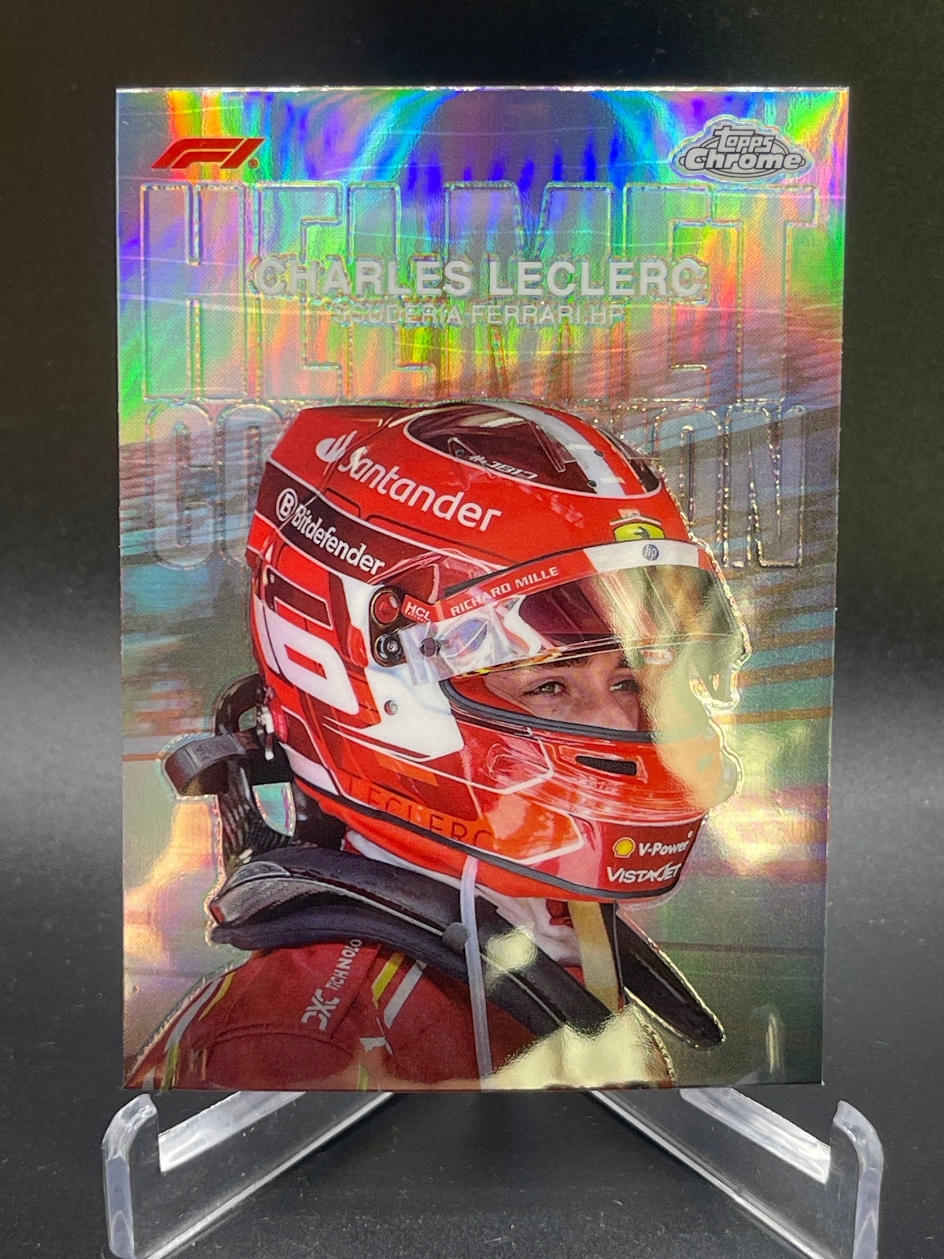 F1 Topps Chrome 2024 Charles Leclerc Helmet HC-03