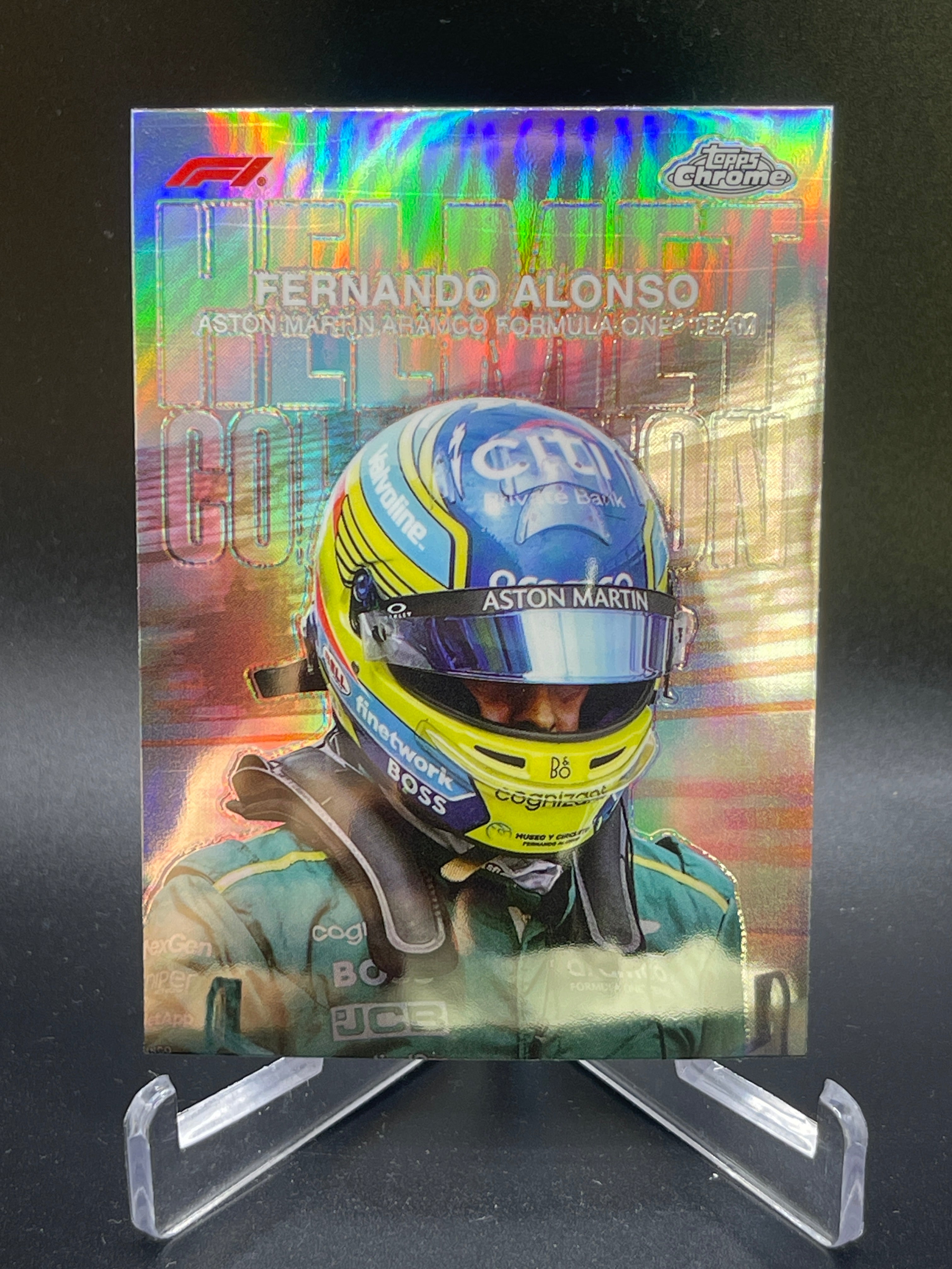 F1 Topps Chrome 2024 Fernando Alonso Helmet HC-10