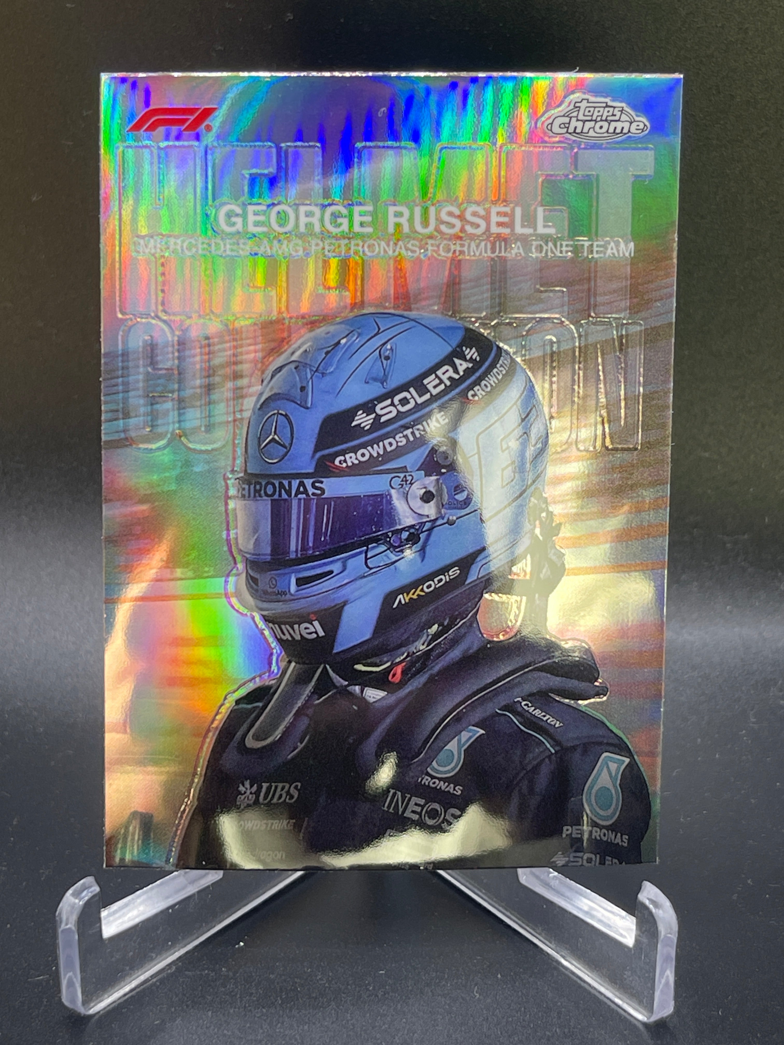 F1 Topps Chrome 2024 George Russel Helmet HC-05