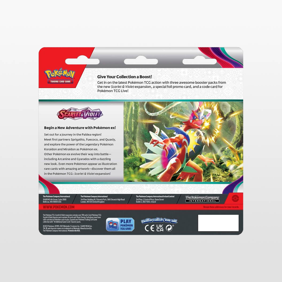 Scarlet & Violet 3 Booster Packs & Dondozo Promo Card bakside