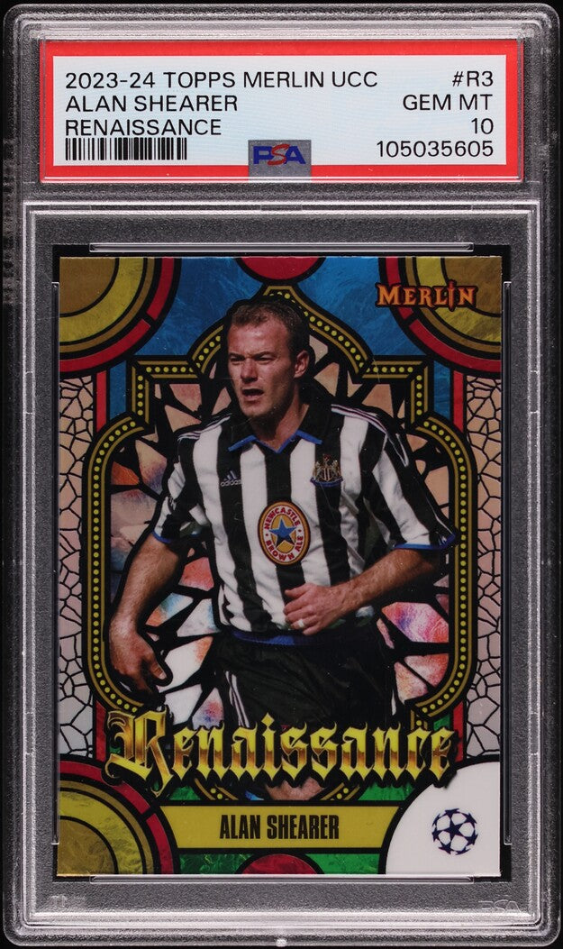 2023-24 Topps Merlin UCC Alan Shearrer Renaissance #R3 PSA 10