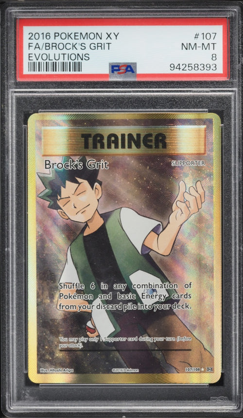 Brock's Grit FA (Evolutions #107) · PSA 8