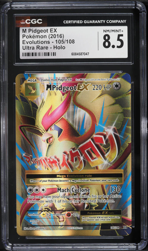 M Pidgeot EX (Evolutions #105) · CGC 8.5