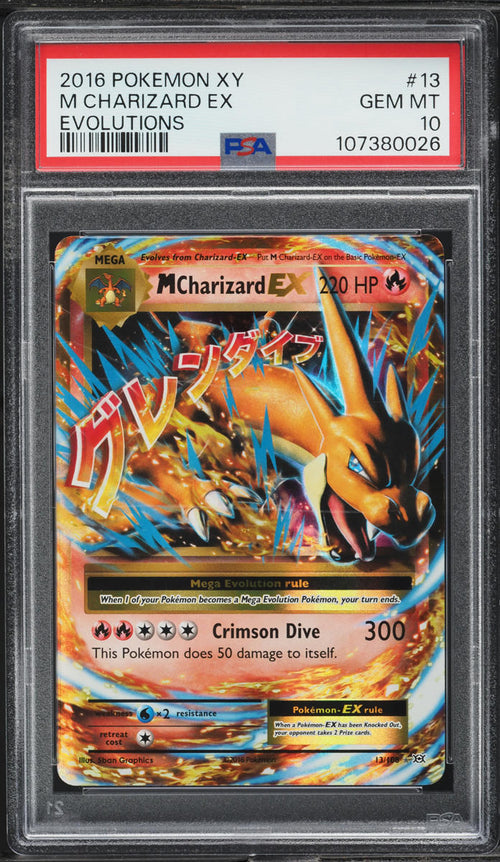M Charizard EX (Evolutions #13) · PSA 10 GEM MT