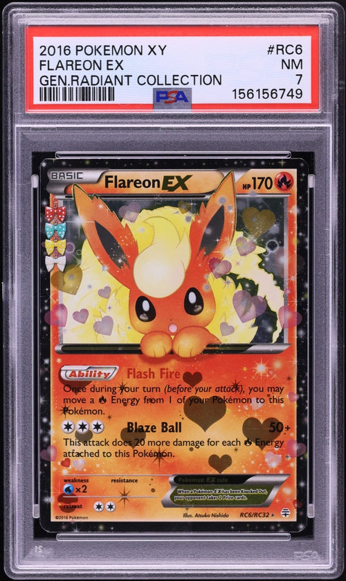 Flareon EX (Generations RC6) · PSA 7