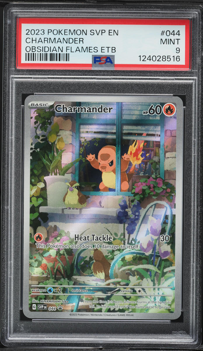 2023 Pokemon SV Promo Obsidian Flames ETB Alt Art Charmander #44 PSA 9 MINT