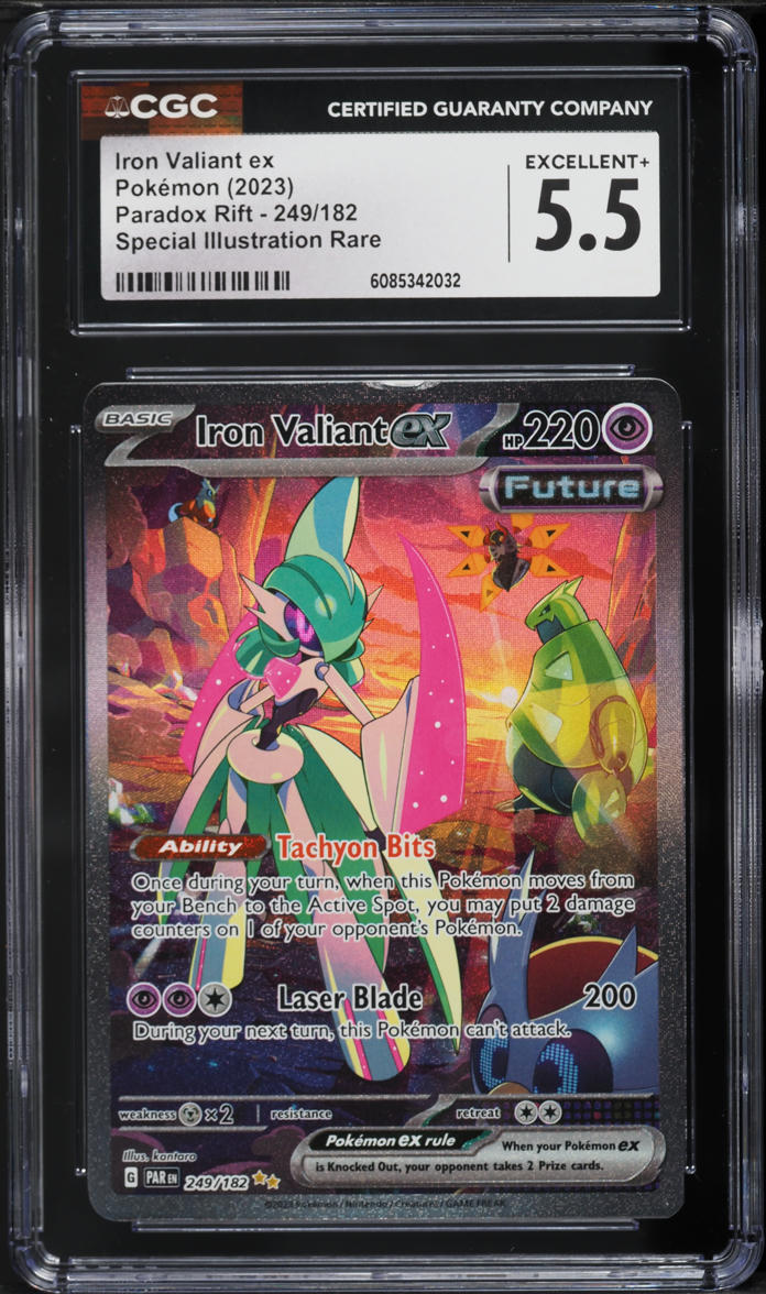 2023 Pokemon Scarlet & Violet Paradox Rift SIR Iron Valiant ex #249 CGC 5.5 EX+