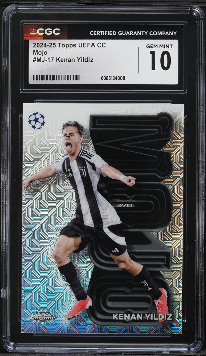 2024-25 Topps UEFA CC Mojo Kenan Yildiz #MJ-17 CGC 10 GEM MINT