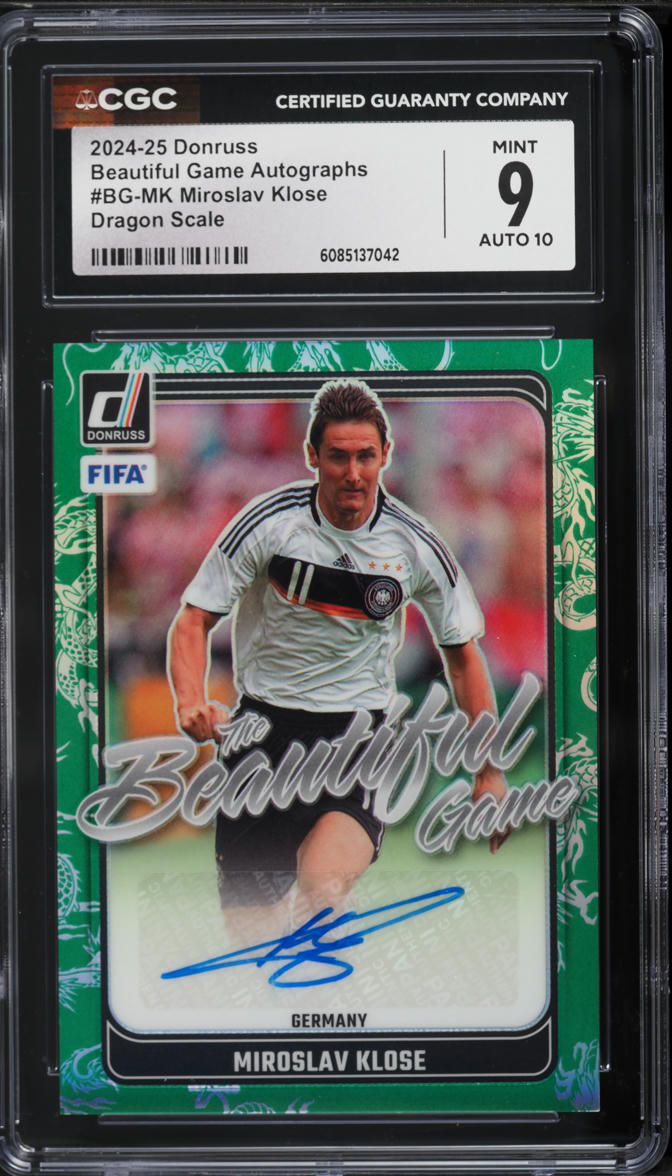 2024 Donruss Beautiful Game Dragon Scale Miroslav Klose AUTO /99 #BG-MK CGC 9