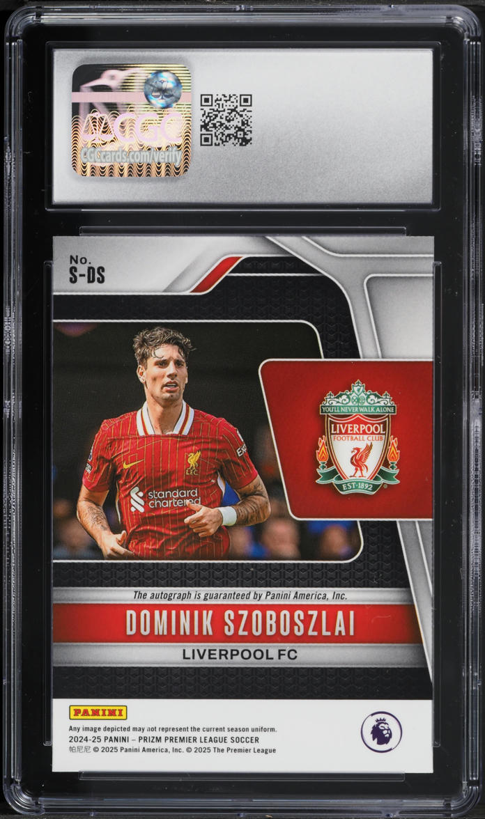 2024 Panini Prizm Premier League Dominik Szoboszlai AUTO #S-DS CGC 10 GEM MINT