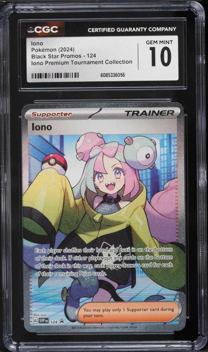 2024 Pokemon SV Black Star Promo Premium Tournament Collection Iono CGC 10 GEM MINT