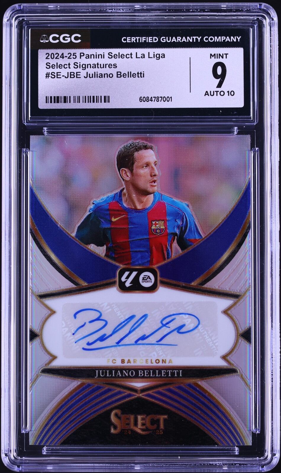 2024 Select La Liga Juliano Belletti AUTO #SE-JBE CGC 9 MINT