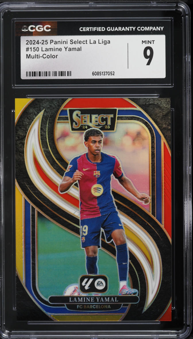 2024 Select La Liga Multi Color Lamine Yamal #150 CGC 9 MINT