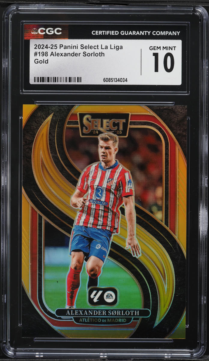2024 Select Mezzanine La Liga Gold Alexander Sorloth /10 #198 CGC 10 GEM MINT
