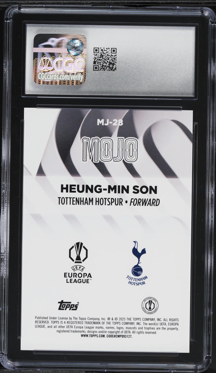 2024 Topps Chrome UEFA CC Mojo Heung-Min Son #MJ-28 CGC 10 GEM MINT