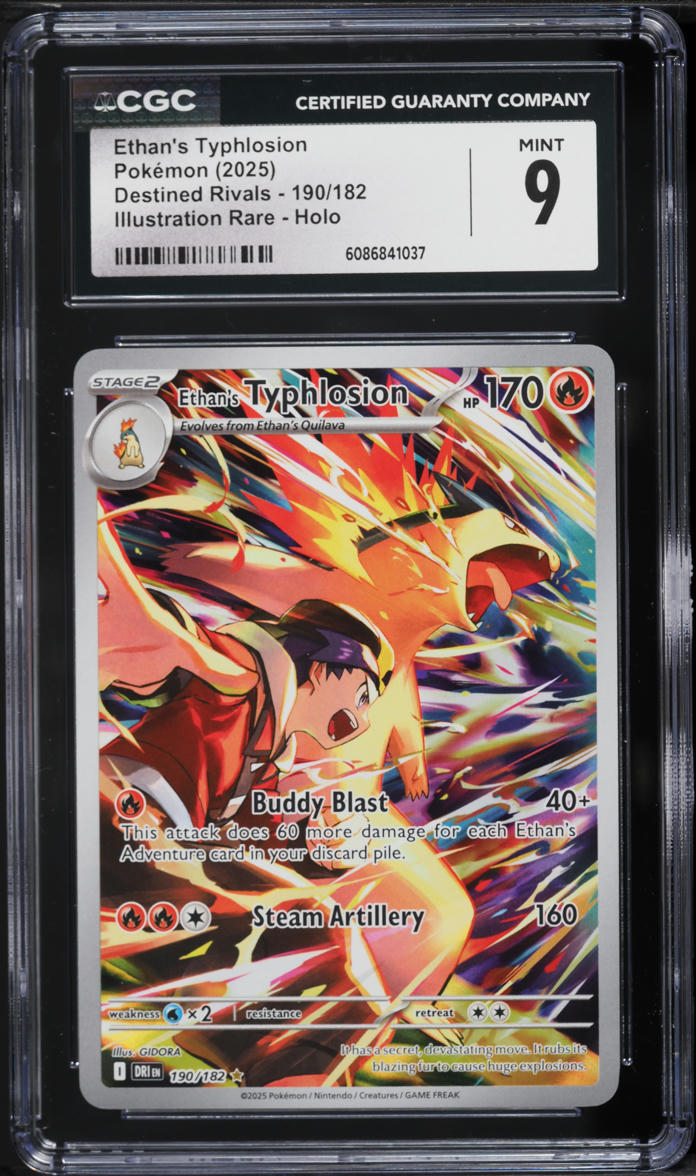 2025 Pokemon Scarlet & Violet Destined Rivals IR Ethan's Typhlosion #190 CGC 9 MINT