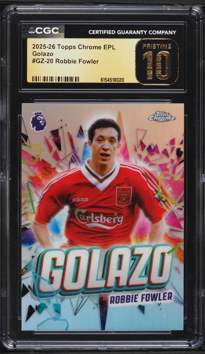 2025 Topps Chrome EPL Golazo Robbie Fowler #GZ-20 CGC 10 PRISTINE