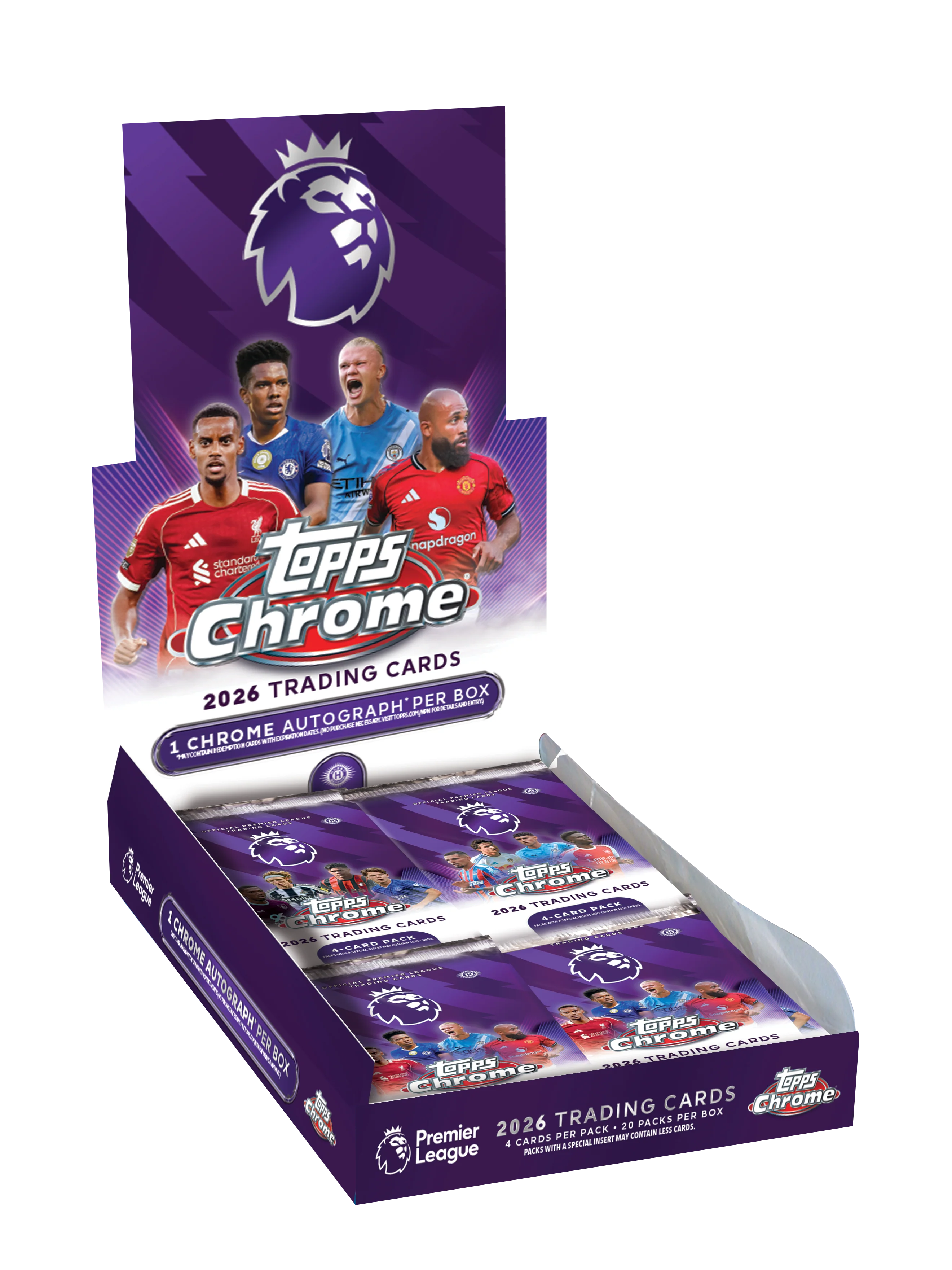 2026 Topps Chrome® Premier League - Hobby Box (Åpnes på break)