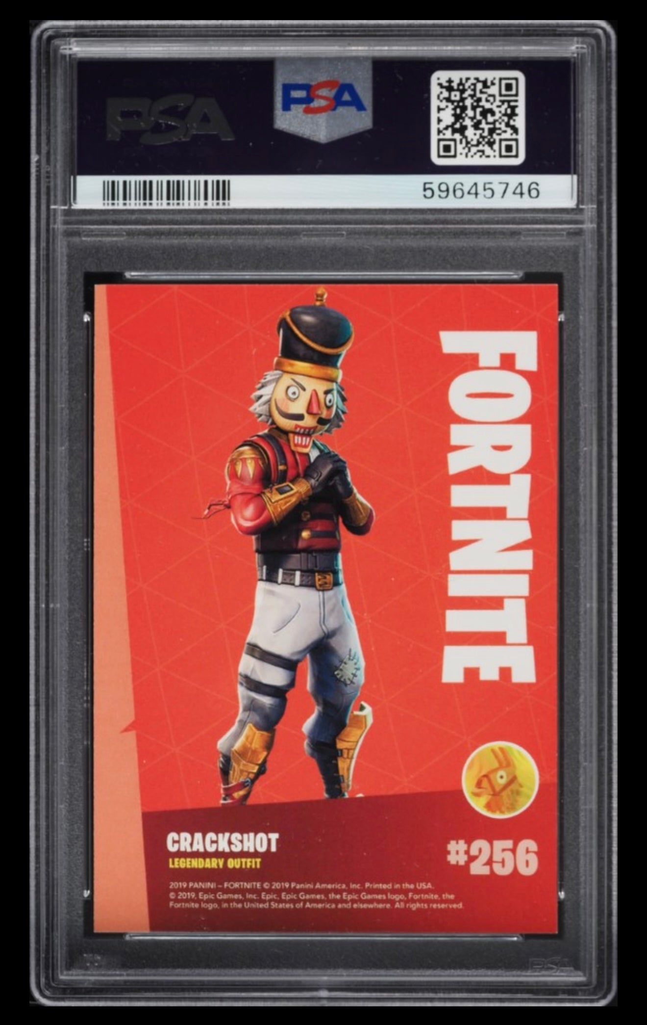 2019 Panini Fortnite Series 1 Crackshot #256 PSA 9 MINT