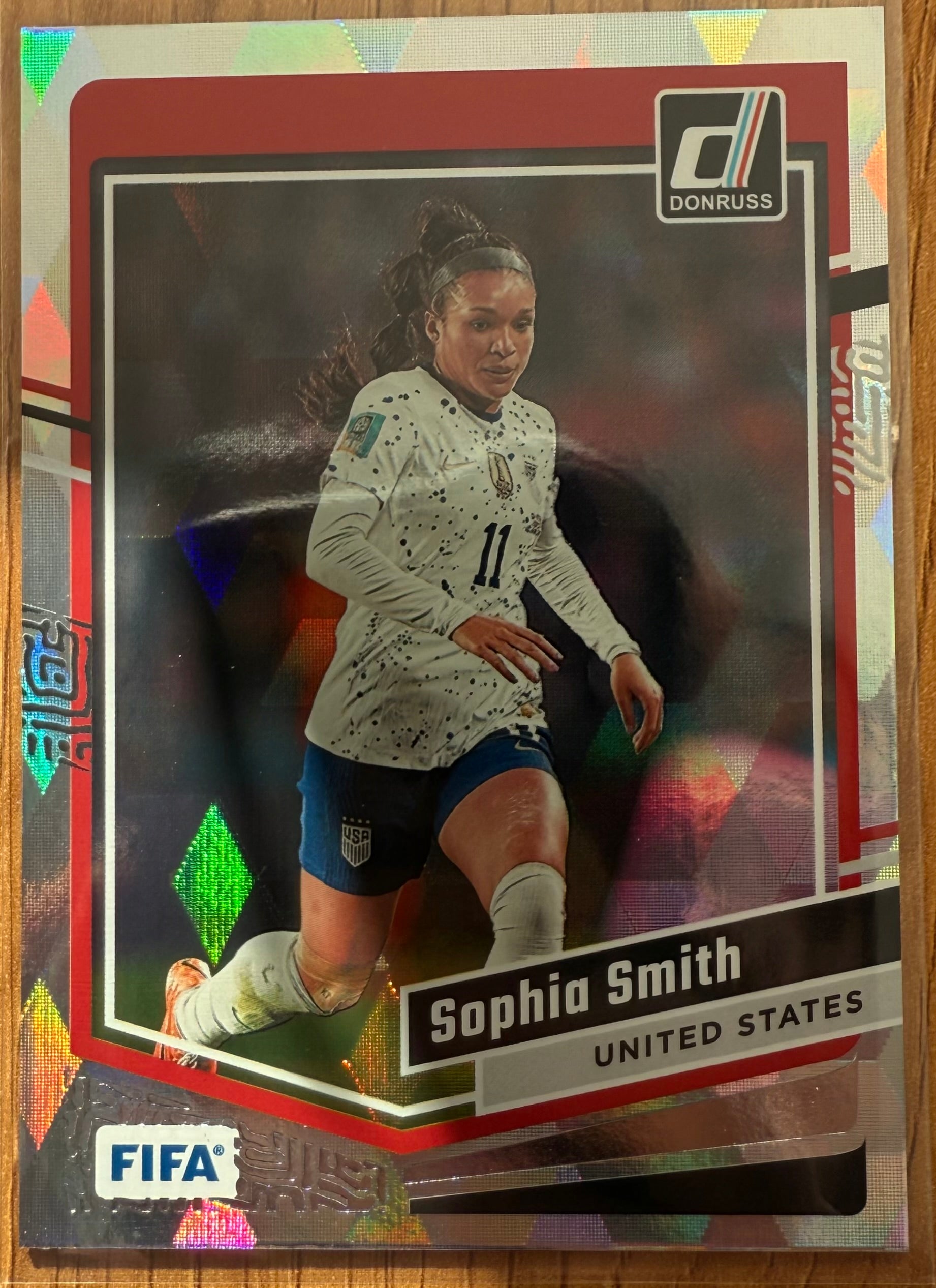 2023-24 Panini Donruss Sophia Smith #66 Silver Cubic SP USA